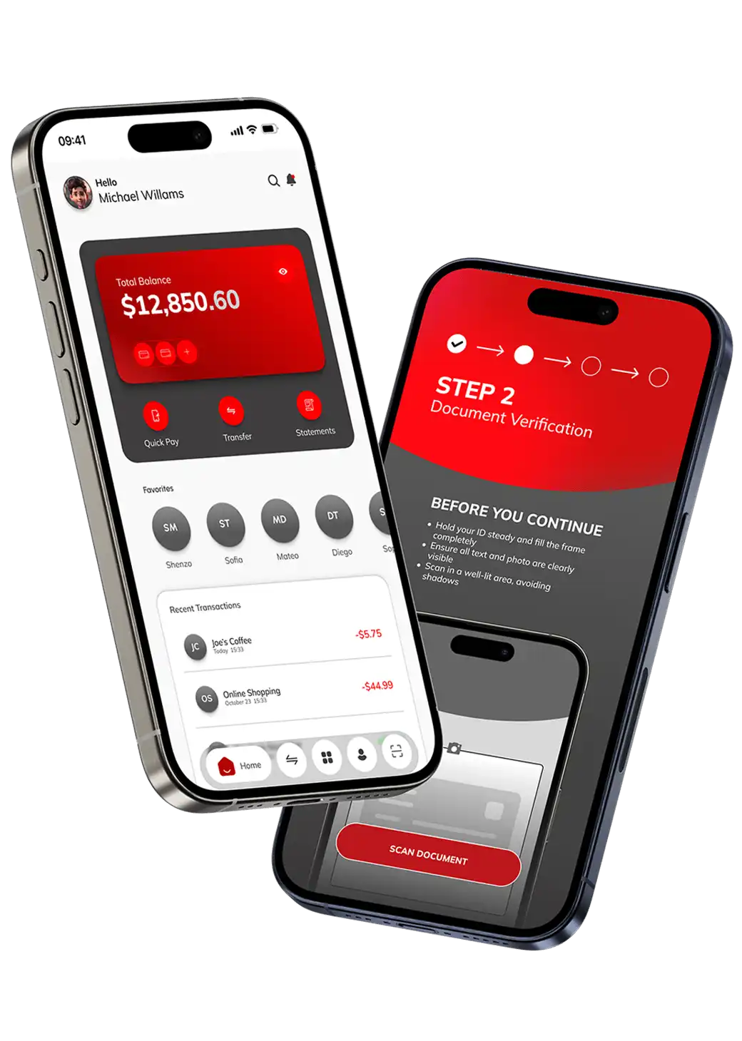 Filps Next Gen Banking App and Digital Onboarding suite mockups